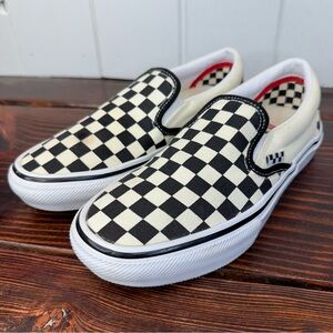 Vans Checkerboard Skating Slip On Sneakers
